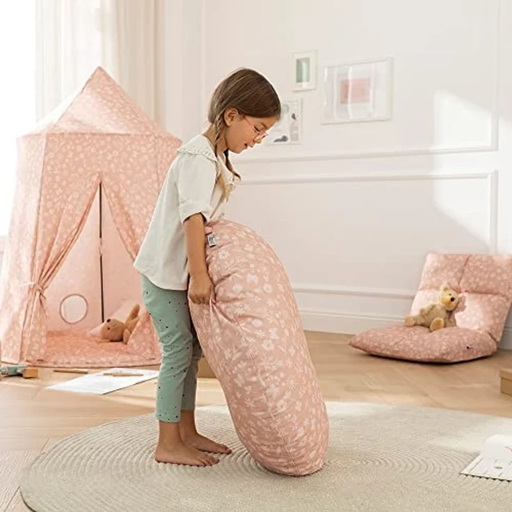 howa Bodenkissen flowers, Kissen incl. Füllung Ø 80 cm für Kinderzimmer – Bild 4
