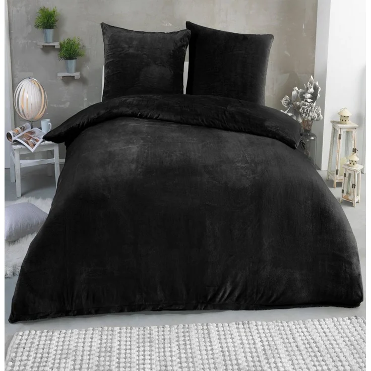 Malika Bettwäsche 135x200 + 80x80 cm Cashmere Touch Bettwäsche, atmungsaktiv, Mikrofaser, 2 teilig, Für Allergiker geeignet, pflegeleicht, angenehm weicher Stoff – Bild 1