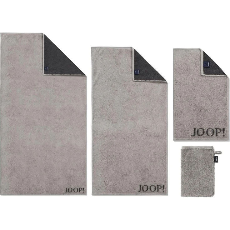 JOOP! Handtücher Classic Doubleface 1720 77 Platin, Handtuch 50x100 cm – Bild 1