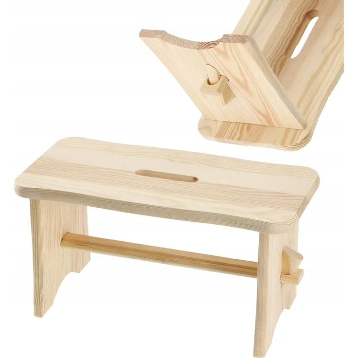 KADAX Küchenhocker aus Holz, Hocker, Stuhl, 39 cm, solide Plattform, Ryczka – Bild 1