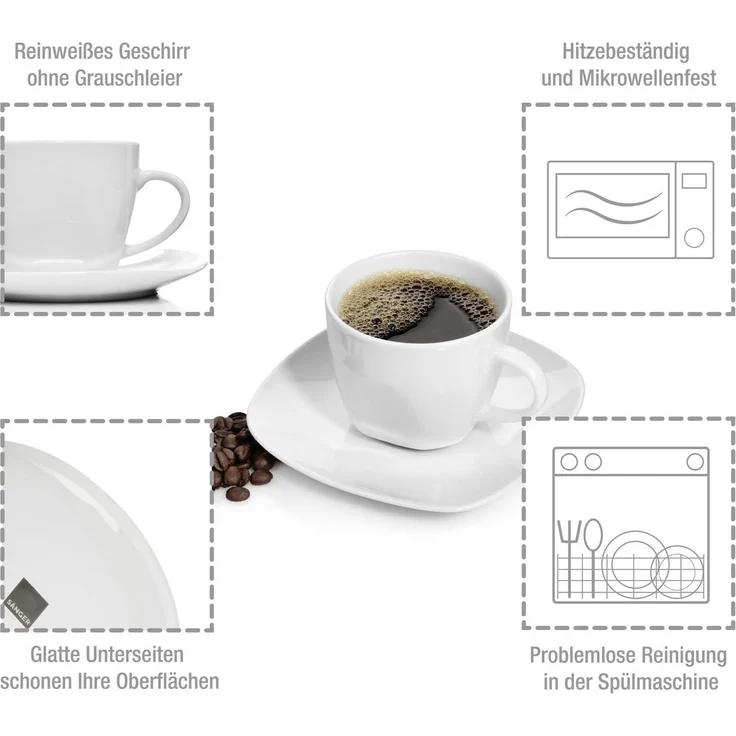 SÄNGER Kaffeetassen Set Bilgola 12 teilig für 6 Personen – Bild 2