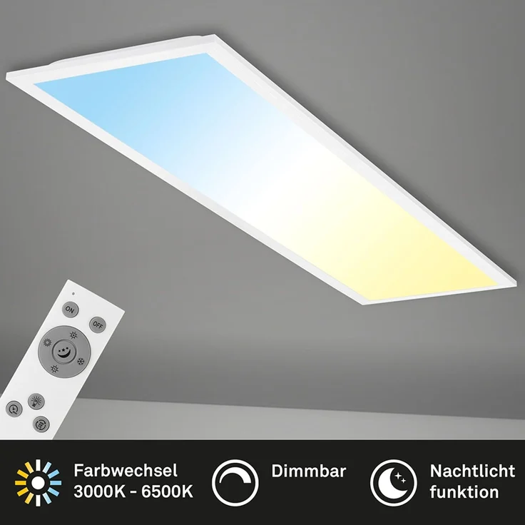 LED Aufbau Panel, weiß, dimmbar, Fernbedienung, L 100 cm – Bild 6