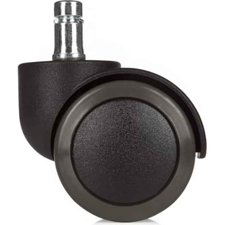 hjh OFFICE 619006 5X Hartbodenrollen 11mm / 50mm Büro-Stuhl-Rollen für Hartböden (5er Pack) – Bild 2