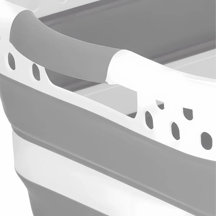 König Design Wäschekorb faltbar Wäschesammler Wäschebox Wäschetonne Organizer (2 St, Wäschekorb), Laundry Baskets Wäschewanne robust, platzsparend, Aufbewahrungskorb – Bild 3