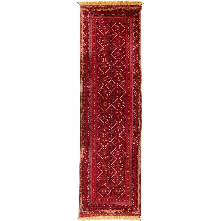 Morgenland Läufer Kelim - Oriental - 279 x 81 cm - dunkelrot