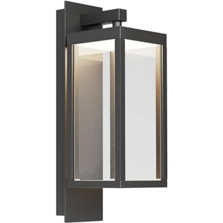 Lucande Ferdinand LED Wandleuchte Außen, spritzwassergeschützt, Aluminium, 1-flammig, modern für Terrasse, Garten, Balkon – Bild 1