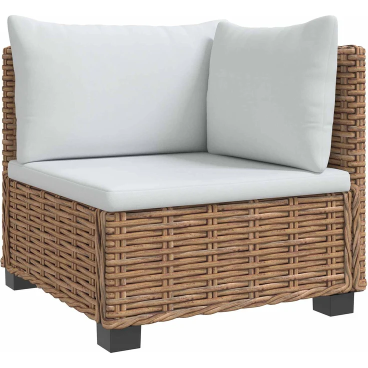 vidaXL 6 Stk. Rattan-Lounge-Set mit Kissen GENDT Naturrattan Natur 3429850 – Bild 5