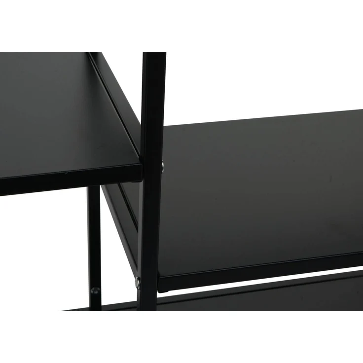 Regal HWC-P98, Wohnregal Standregal Ablageregal, Industrial Metall 80 x 80 x 30 cm ~ schwarz – Bild 8