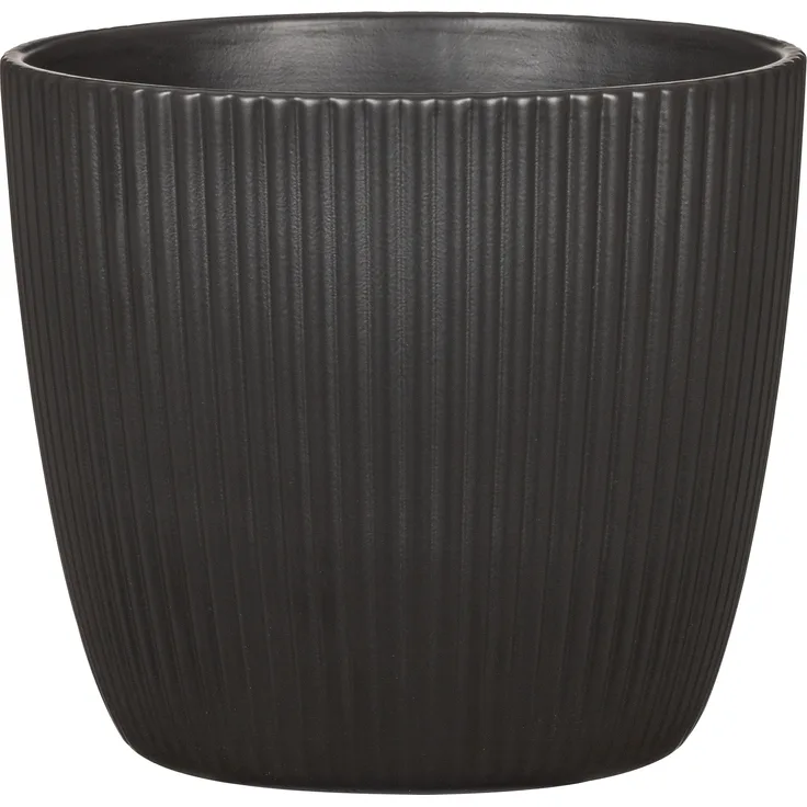 Scheurich 'Aura' Blumentopf, Keramik anthrazit, Ø 23x21 cm, 11,5 Liter