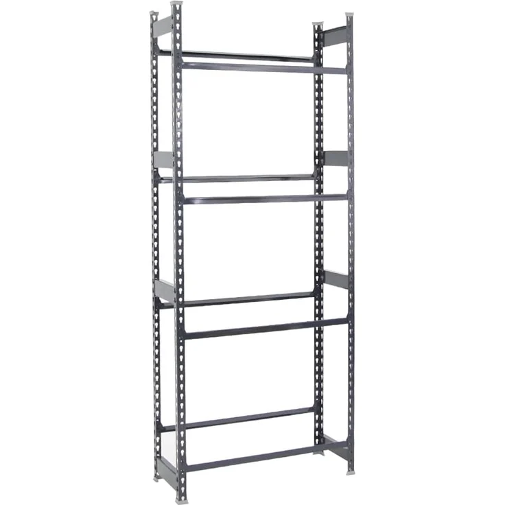 PROREGAL® Standregal Getränkekistenregal HIGH BIG CAMEL, HxBxT 200x80x30cm, Anthrazit, Getränkeregal, 4 Ebenen für 4-12 Kisten, 100kg Tragkraft pro Ebene, Selbstmontage – Bild 6