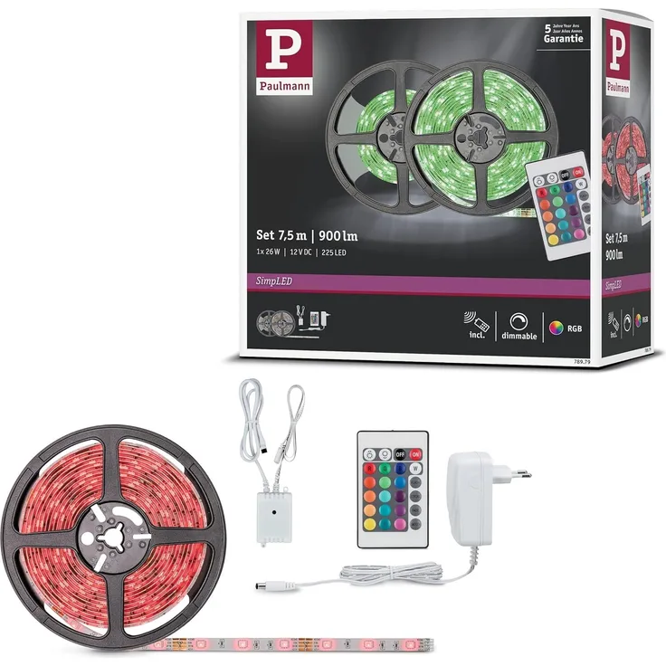 Paulmann No. 78978 SimpLED Strip Set 5m 20W RGB beschichtet