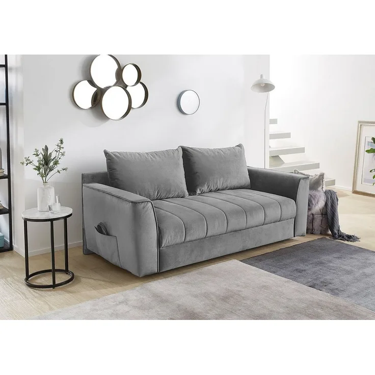 Jockenhöfer Gruppe Schlafsofa Rick, Platzsparendes Sofa mit Gästebettfunktion, Federkernpolsterung