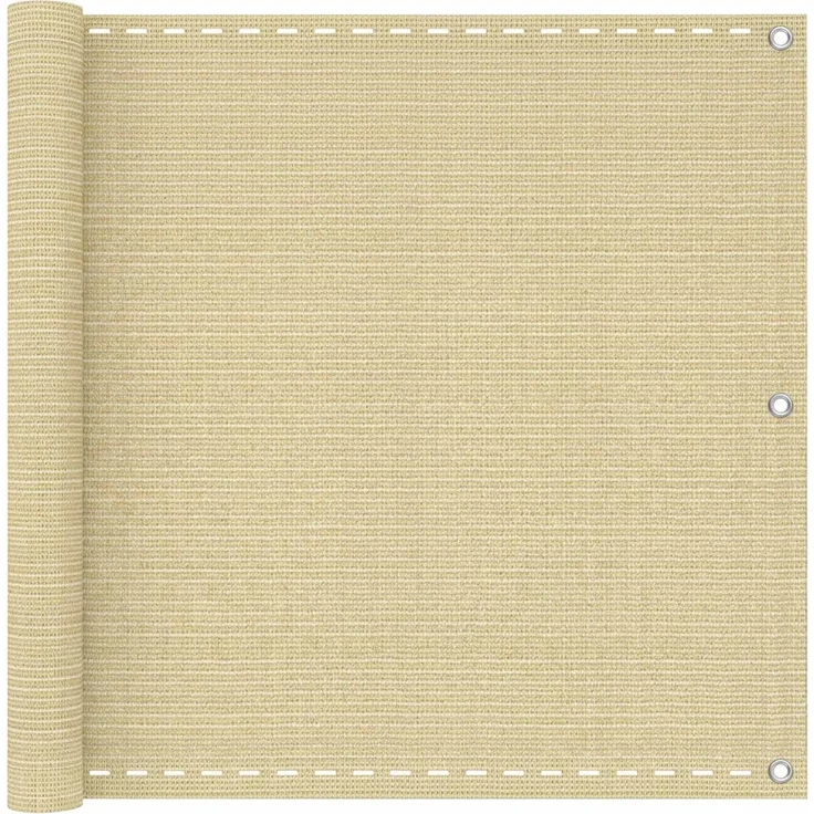 vidaXL Balkonsichtschutz Rechteckig 120 x 700 cm HDPE und Aluminium 4003103 – Bild 1
