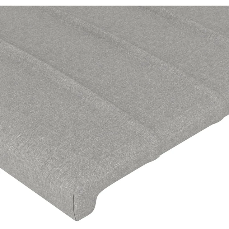 vidaXL Kopfteile 2 Stk. Hellgrau 90x5x78/88 cm Stoff 3116552 – Bild 4
