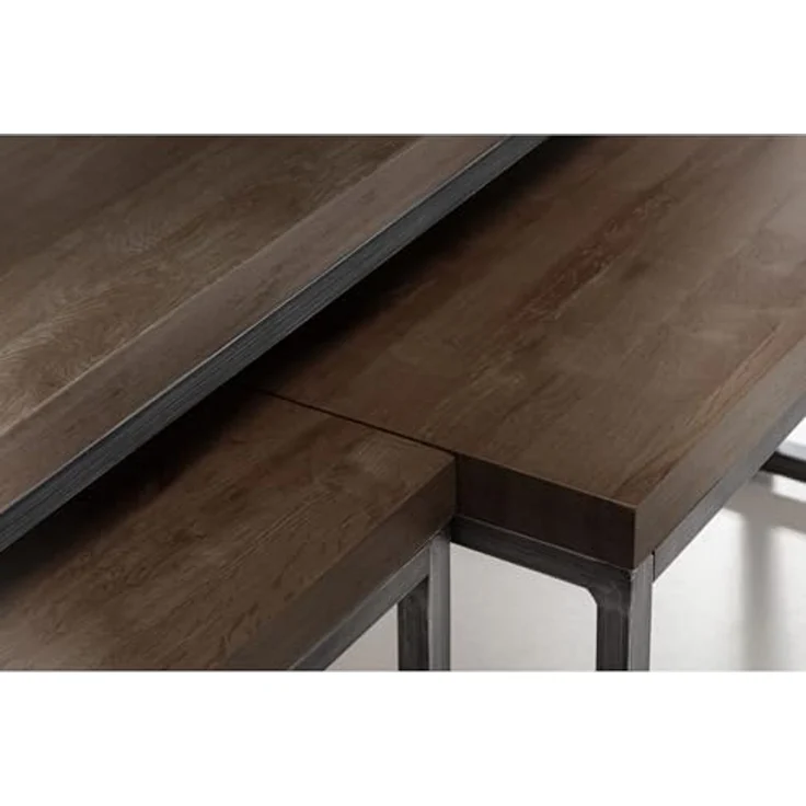 Julian Bowen Brooklyn Satztische, dunkle Eiche – Bild 5