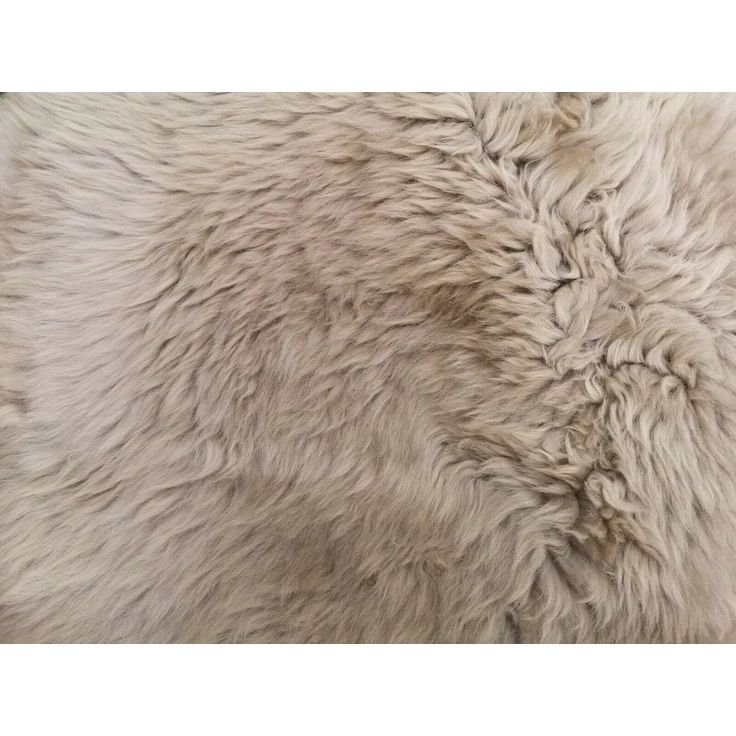 Provellus Fellteppich Lammfell Schaffell Taupe Öko Fell Dicht Weich L-XXL Unikat, 100-110 cm x 50-60 cm – Bild 3