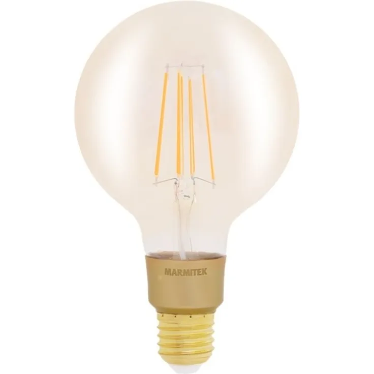 Marmitek Smart me Smart comfort Glow LI - LED Glühbirne - Form: G95 - E27 - 6 W (entspricht 40 W) - Klasse E - warmweißes Licht - 2500 K