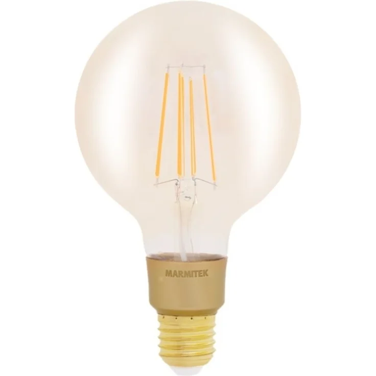 Marmitek Smart me Smart comfort Glow LI - LED Glühbirne - Form: G95 - E27 - 6 W (entspricht 40 W) - Klasse E - warmweißes Licht - 2500 K