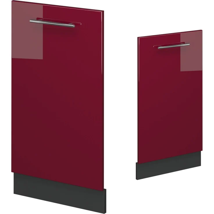 Geschirrspülblende Fame-Line Bordeaux Hochglanz 45 cm ohne Arbeitsplatte Vicco – Bild 4
