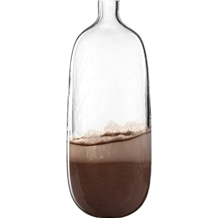LEONARDO HOME Vase CASOLARE 50 cm, handgefertigtes Unikat in braun, Maße 50 x 20 x 10 cm, 4,8 kg