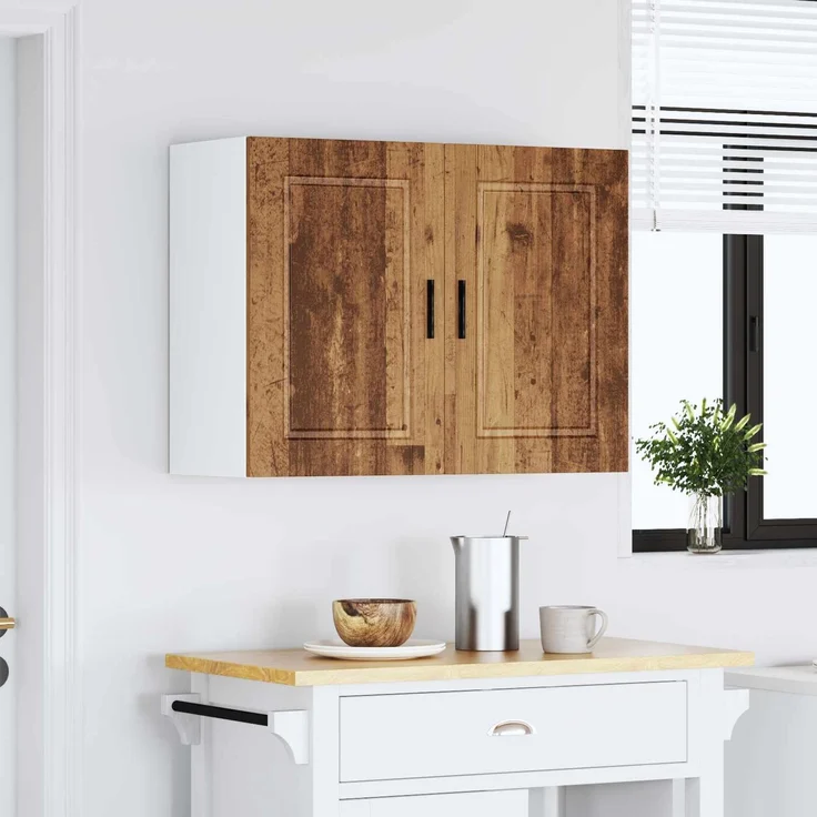 vidaXL Küchen-Hängeschrank Porto Altholz-Optik Holzwerkstoff 854075 – Bild 5