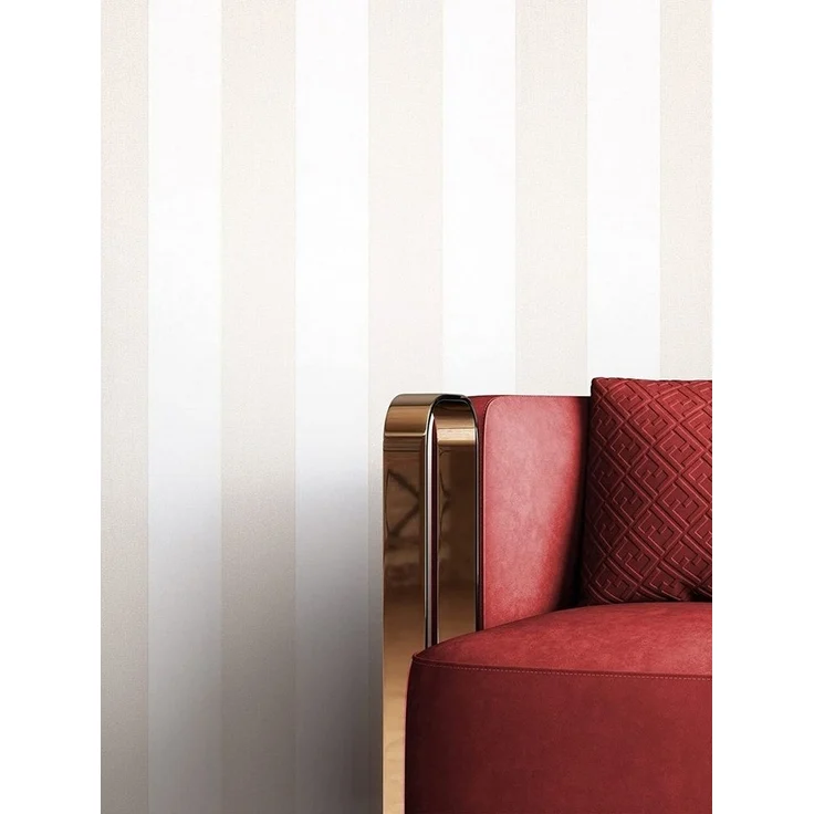 Newroom Vliestapete, Beige Tapete Landhaus Streifen - Streifentapete Weiß Modern Linien für Wohnzimmer Schlafzimmer Flur – Bild 2