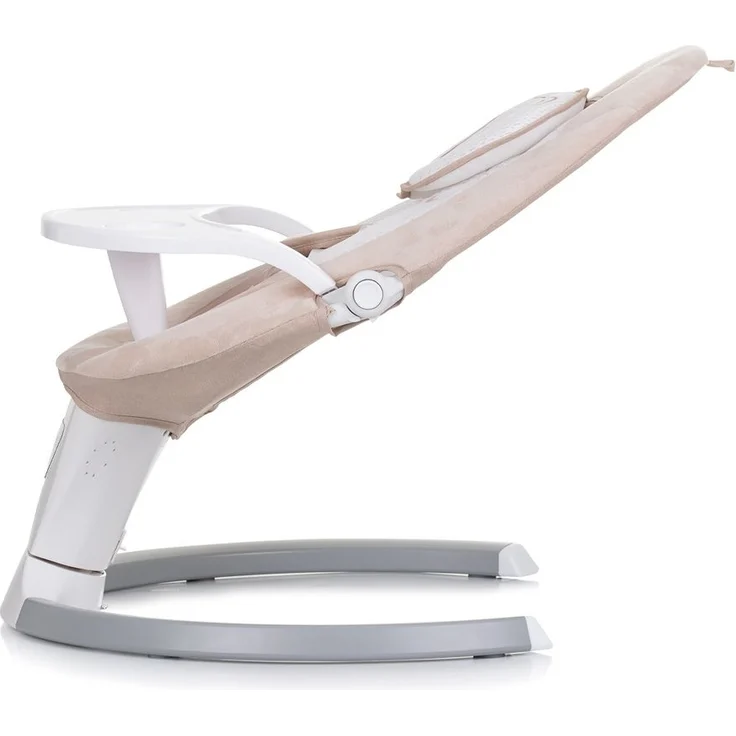 Chipolino Babywippe Lera Musik, Sicherheitsgurt, Kissen, Fernbedienung, Timer beige – Bild 2