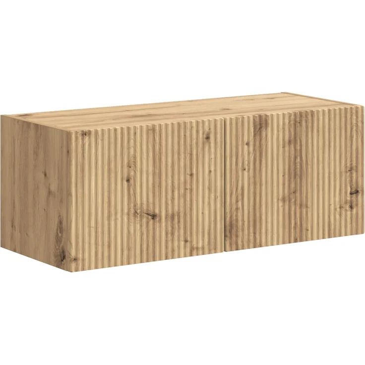 vidaXL TV-Schrankset Wandmontiert 4 pcs Artisan-Eiche Holzwerkstoff 3409041 – Bild 5