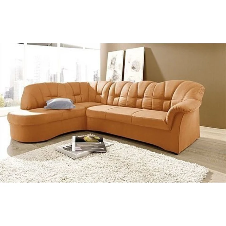 DOMO collection Ecksofa Papenburg, zeitlose Rückensteppung, elegante Armlehne, L-Form, mit Ottomane, wahlweise mit Bettfunktion, OTTOs Choice – Bild 2