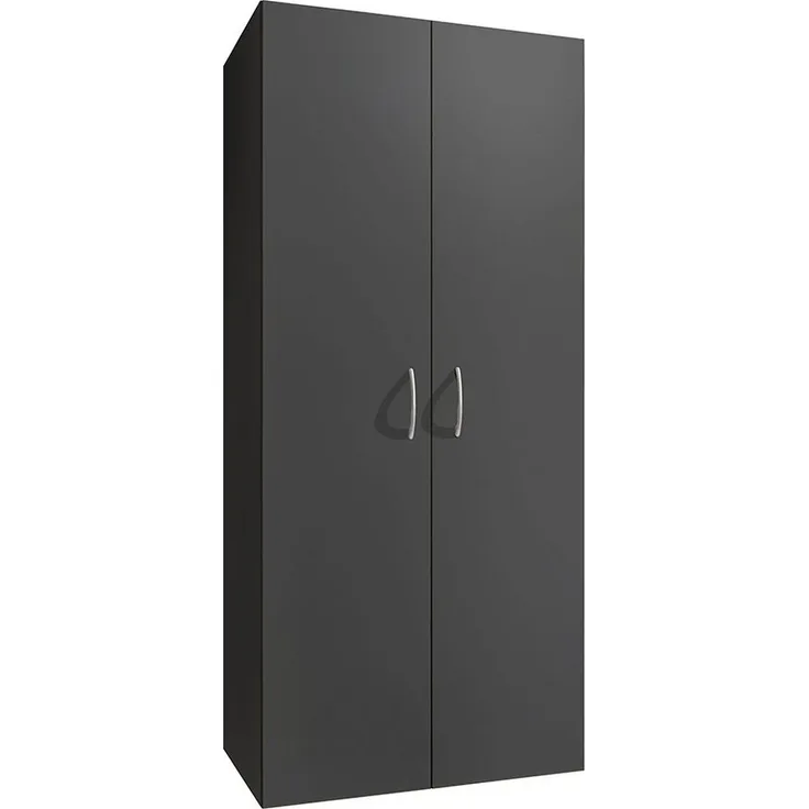 Lomadox Garderobenschrank MIAMI-43 graphit, mit Kleiderstange, ca. 80/185/54 cm