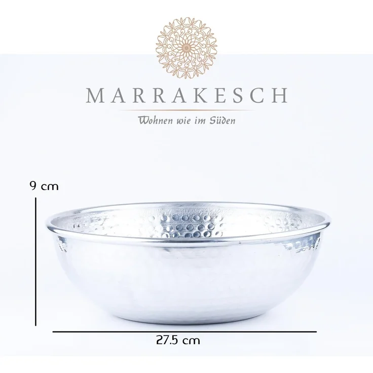 Marrakesch Orient & Mediterran Interior Dekoschale Servierschale Engla 27cm, Dekoschale, Schale (1 St), Handarbeit – Bild 2