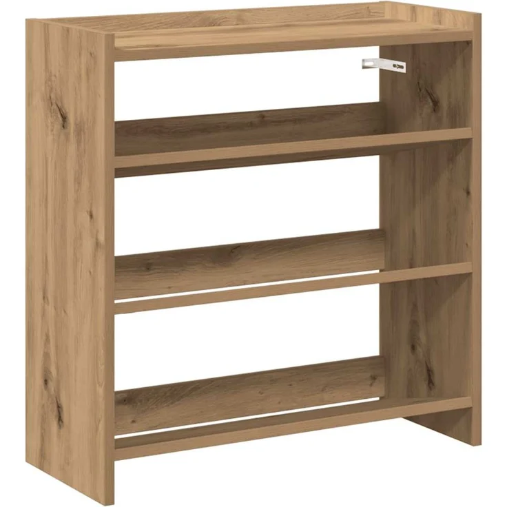 vidaXL Schuhregal Artisan-Eiche 60x25x62 cm Holzwerkstoff 859895 – Bild 1