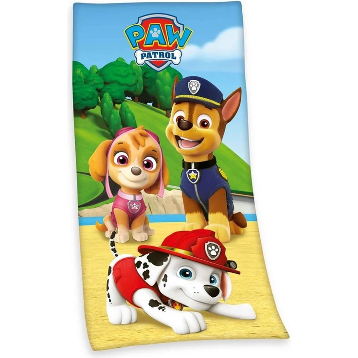 Stoffschmiede Handtuch - Paw Patrol Badetuch ‘Classic’ – 75×150 cm, 100% Baumwolle – Bild 1