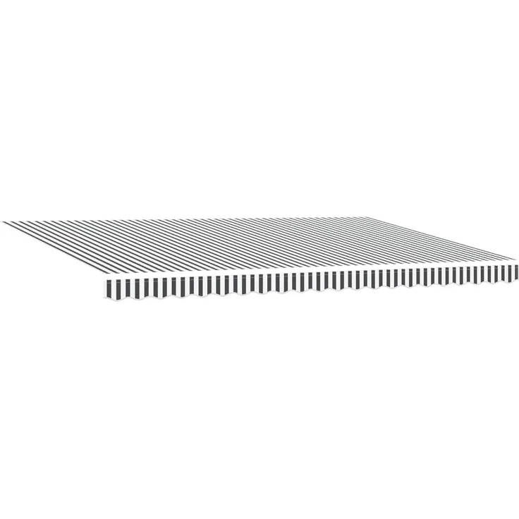 vidaXL Markisenrahmen Anthrazit und Weiß 500 x 300 cm 3331241 – Bild 4