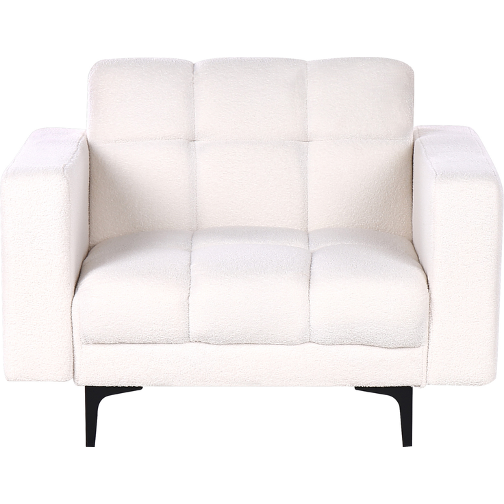 Sessel ALNES Bouclé Weiß – Bild 5