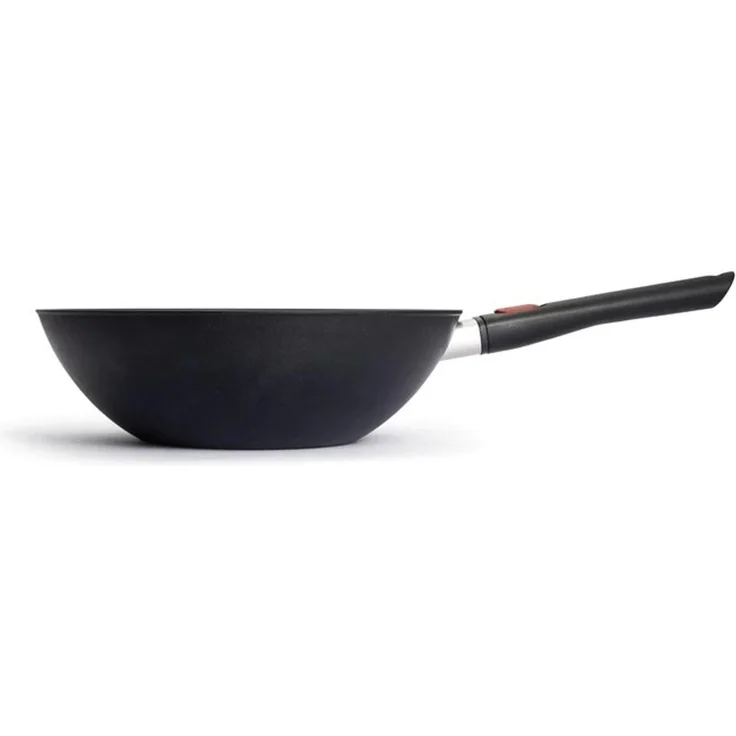 WOLL Wok Eco Lite QXR Ø 30 cm/ H: 10 cm / 4,1 L PFAS‑frei Diamond‑QXR Versiegelung Aluminium (100 % recycelt) abnehmbarer Griff alle Herdarten inkl. Induktion bis 250 °C Spülmaschinenfest – Bild 2