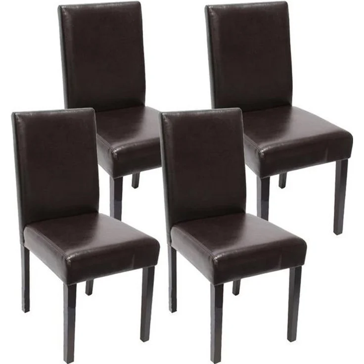 MCW Esszimmerstuhl Littau-4 (Set, 4 St), 4er-Set, Rutschfest durch Kunststoff-Bodenschoner, hohe Rückenlehne – Bild 3