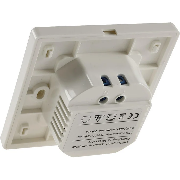 LED Wand-Einbauleuchte "EBL 86 PIR"1,8W, 3000k, warmweiß, Rahmen cremeweiß – Bild 4