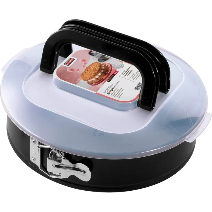 Original Kaiser Inspiration Springform 26 cm rund, Flachboden, Springform mit Deckel, runde Backform mit Deckel antihaftbeschichtet, Kuchenform auslaufsicher, Backform mit Deckel – Bild 5