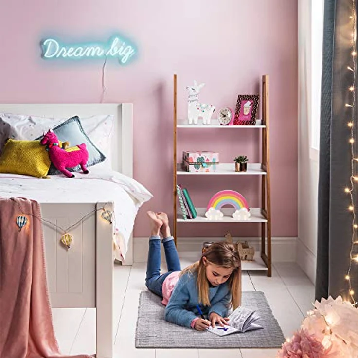 Lights4fun LED Wandleuchte Regenbogen Wandlampe Kinderzimmer – Bild 2
