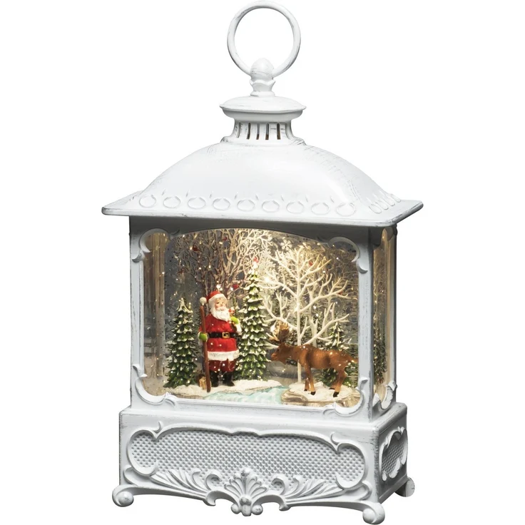 Konstsmide Wasserlaterne Weihnachtsmann , Elch beleuchtet, 18 x 8,6 x 30 cm – Bild 1