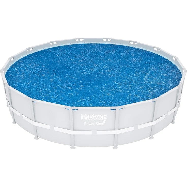 PE-Solarabdeckplane Ø 462 cm, blau, rund – Bild 1