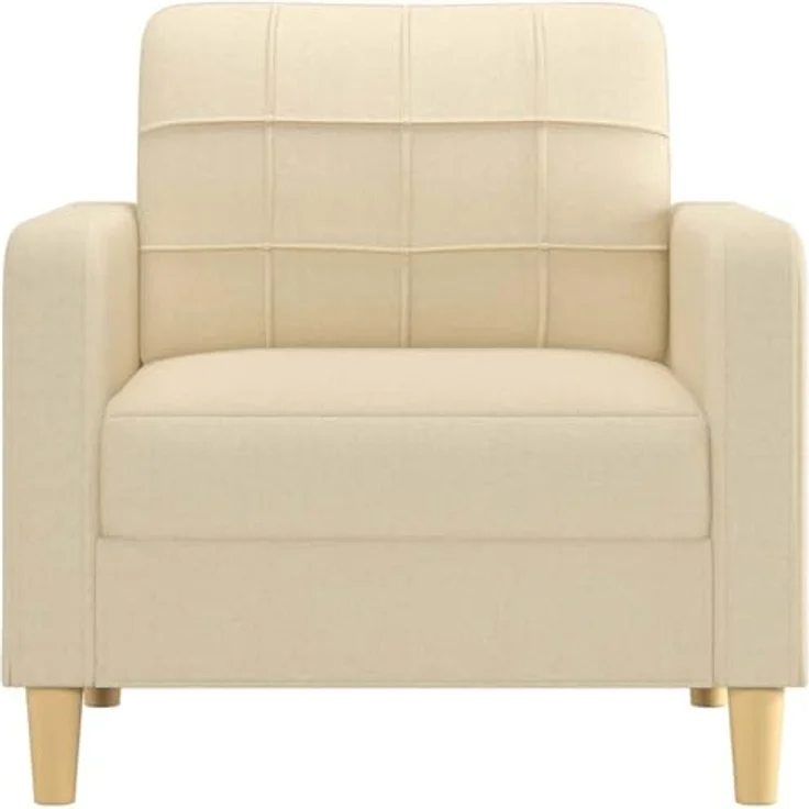 vidaXL Sofasessel Creme 60 cm Stoff 359077 – Bild 7