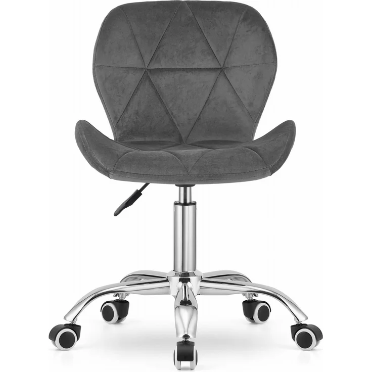 Valora AVOLA Samt-Drehsessel, Dunkelgrau, ergonomisches Design – Bild 2