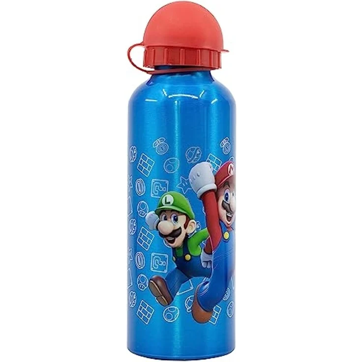 Super Mario Distorsion Aluminium Trinkflasche 530 ml – Ideal für Fans – Bild 2