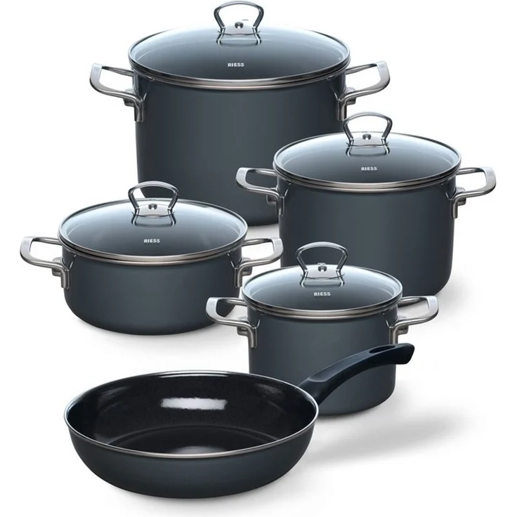 Riess Riess 5-teiliges Topfset Dark Grey R0558003