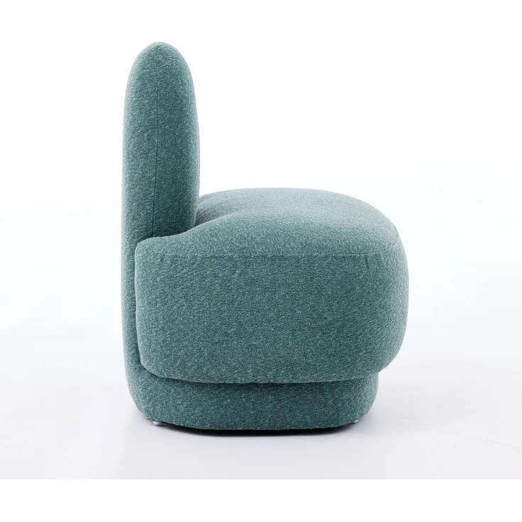Kuscheliger Bunny-Ear- Stoff-Ottoman-fix gepolsterter Hocker mit niedlichen Ohren, ohne Stauraum, nicht abnehmbar--Grün--54x41.5x54cm--YOUDENOVA – Bild 7