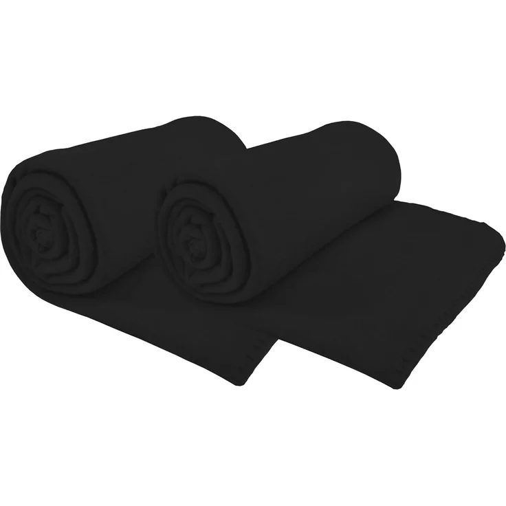 Wohndecke Fleecedecke 130x170 cm 2er Set Sofadecke mit Anti-Pilling & Kettlerand, DILUMA, Stoffqualität ca. 400Gsm - Pflegeleichte und Samtweiche Couchdecke