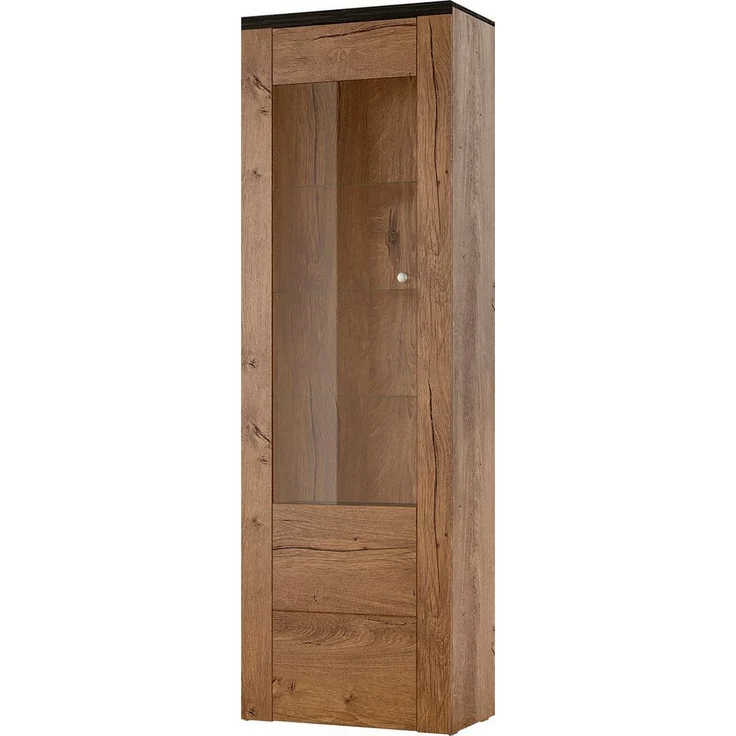 Home affaire Vitrine Larona, zeitlose Glasvitirne, Hochschrank Höhe 205,6 cm Stauraumvitrine mit dekorativer Rahmenoptik – Bild 5