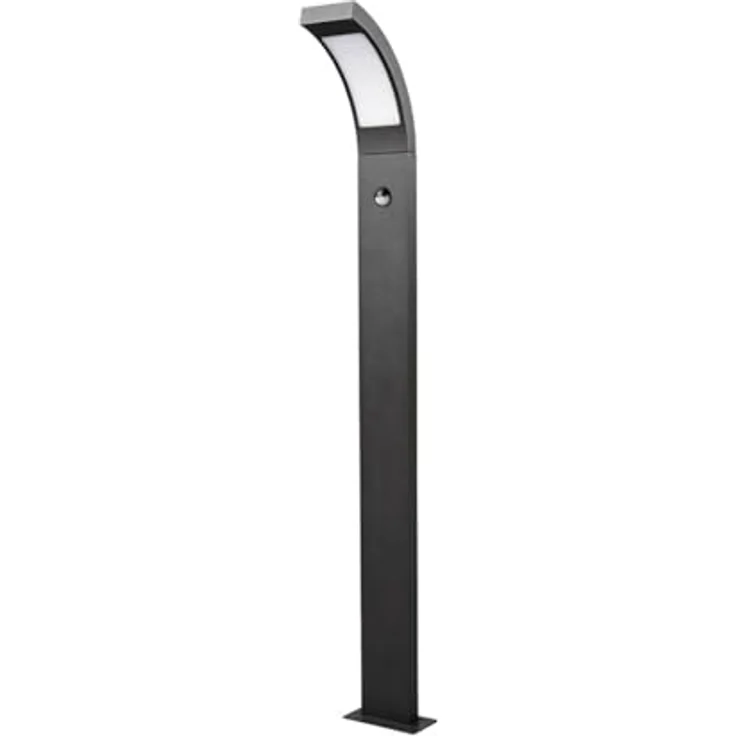 Lucande LED Außenleuchte Juvia, spritzwassergeschützt, Schwarz, mit Bewegungsmelder, 1-flammig, IP54, für Terrasse, Garten und Balkon – Bild 1